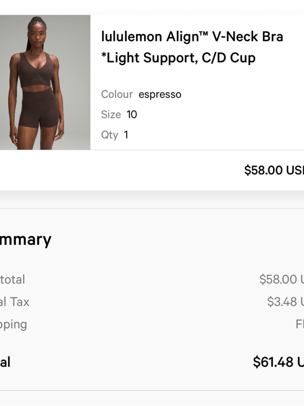 LuluLemon Espresso Brown Set Size 8/10 EUC - Picture 5 of 6